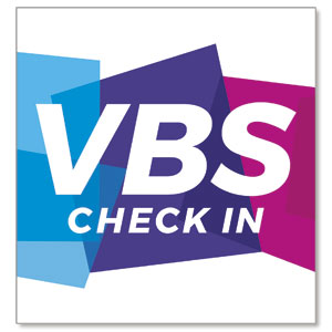 Vibrant Shapes VBS Check In StickUp