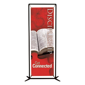 Get Connected Discipleship 2' x 6' Banner