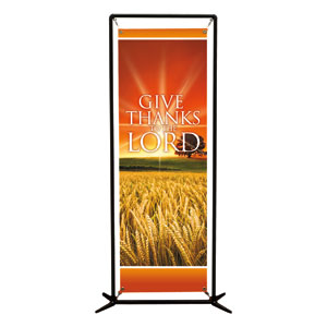 Give Thanks Lord 2' x 6' Banner