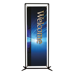 Light Rays Welcome  2' x 6' Banner