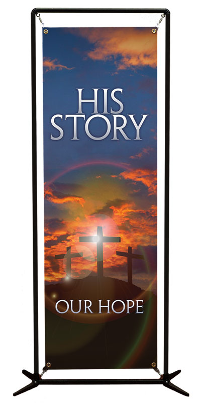Banners, Easter, His Story Our Hope M, 2' x 6'