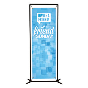 Friend Sunday Invite 2' x 6' Banner
