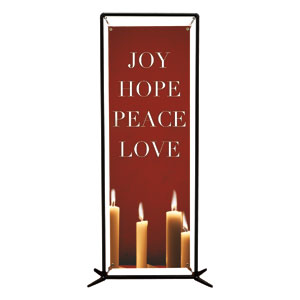 Advent Red 2' x 6' Banner