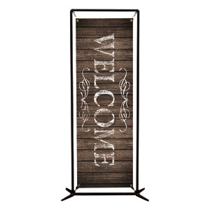 Rustic Charm Welcome 2' x 6' Banner