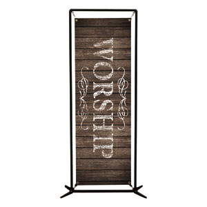 Rustic Charm Worship 2' x 6' Banner
