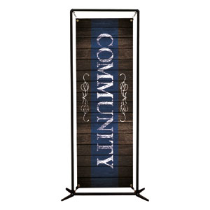Rustic Charm Community 2' x 6' Banner