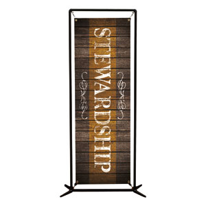 Rustic Charm Stewardship 2' x 6' Banner