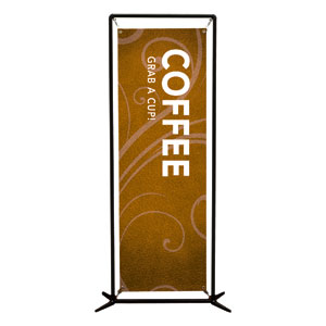 Flourish Coffee 2' x 6' Banner