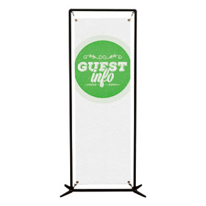 Guest Circles Info Green  2' x 6' Banner