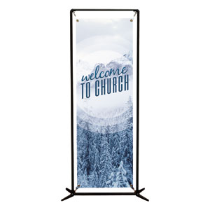 Season Welcome Snow 2' x 6' Banner