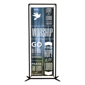 Phrases Worship 2' x 6' Banner