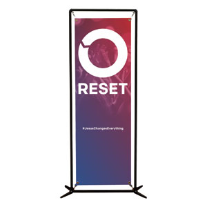 Reset 2' x 6' Banner
