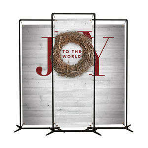 Joy Twig Wreath 2' x 6' Banner