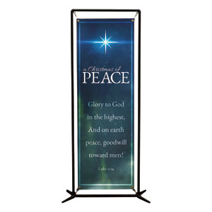 Christmas of Peace Luke 2:14 2' x 6' Banner
