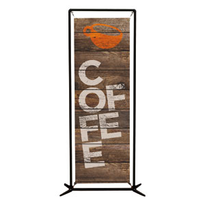 Shiplap Coffee Natural 2' x 6' Banner