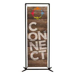 Shiplap Connect Natural 2' x 6' Banner