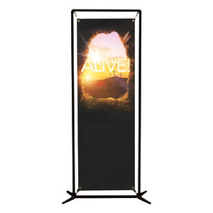 Alive Sunrise Tomb 2' x 6' Banner