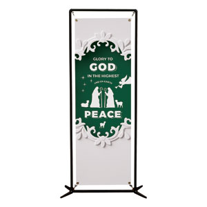 Paper Cut Out Christmas Green 2' x 6' Banner
