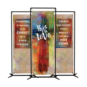 This is Love 2 Cor 5:17 2' x 6' Banner