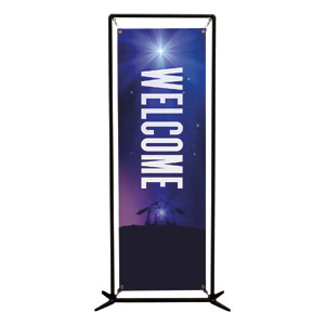 Aurora Lights Christmas Welcome 2' x 6' Banner