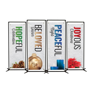 Bold Advent Words 2' x 6' Banner