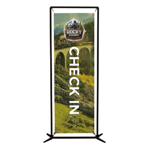 Rocky Railway Check-In 2' x 6' Banner
