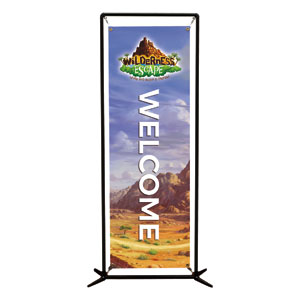 Wilderness Escape Welcome 2' x 6' Banner