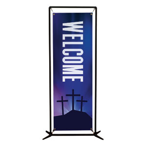 Aurora Lights Celebrate Easter Welcome 2' x 6' Banner