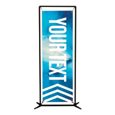 Chevron Blue Your Text 