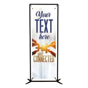 Connected Your Text 2' x 6' Banner