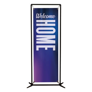 Aurora Lights Welcome Home 2' x 6' Banner