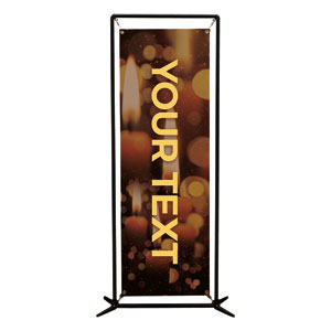 Celebrate Christmas Candles Your Text 2' x 6' Banner