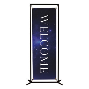 Begins With Christ Manger Welcome 2' x 6' Banner