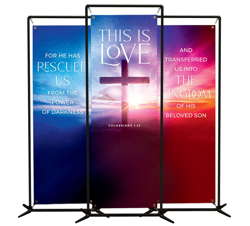 Easter Eggs Backdrop Banner - Church Banners - Outreach Marketing
