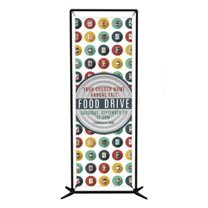 Food Drive Can 2' x 6' Banner