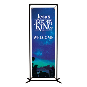Jesus Uncommon King 2' x 6' Banner