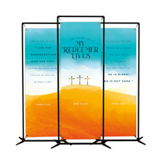Resurrection Sunday Crosses Triptych 