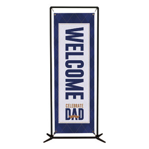 Celebrate Dad Mustache 2' x 6' Banner