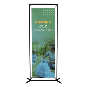 Blessing Our Community 2' x 6' Banner