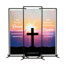 Hope Is Alive Sunrise Cross Triptych 