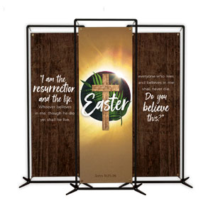 Easter Layers Triptych 2' x 6' Banner