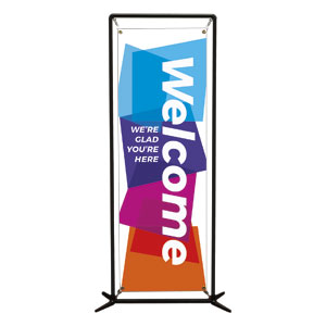 Vibrant Shapes Welcome 2' x 6' Banner
