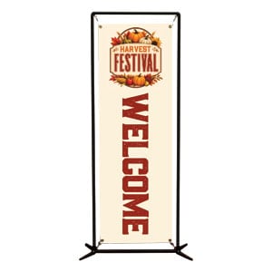 Harvest Festival Orange 2' x 6' Banner