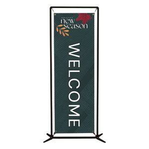 New Season Green 2' x 6' Banner