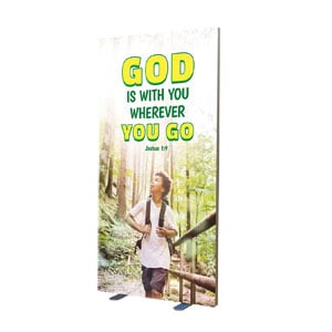 Kids God Is With You Silicone Edge Banners