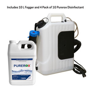 10L Fogger and 4 Gal Purerox Covid-19 Disinfectant Kit SpecialtyItems