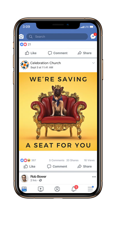 Social Ads, You're Invited, Saving A Seat For You