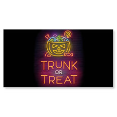 Trunk or Treat Neon Pumpkin 
