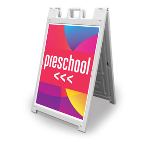Curved Colors Preschool 2' x 3' Street Sign Banners