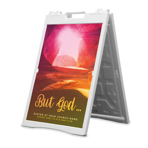 But God 2' x 3' Street Sign Banners